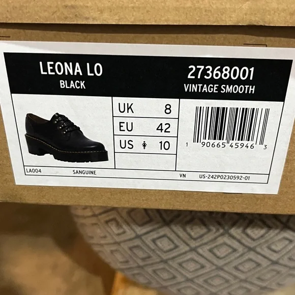 Dr. Martens Leona Lug Sole Platform Derby Shoes NEW Women's Size 10 - Picture 7 of 7
